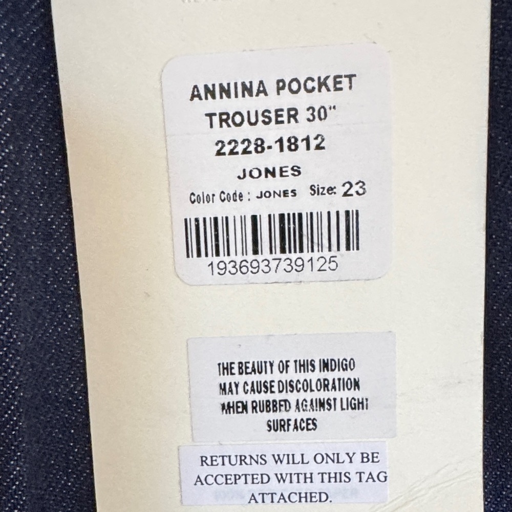 NWT Citizens of Humanity Annina Pocket Trouser 30" jean in Jones Sz 23 - Picture 13 of 16